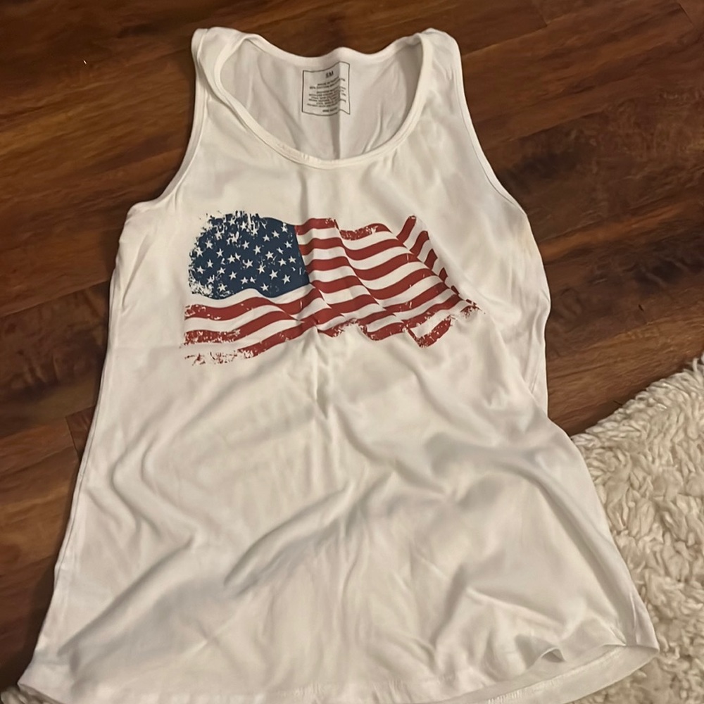 White American Flag tank top